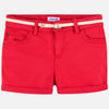 Short Con Cinturón Color Persimon Niña Junior Mayoral M275
