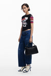 Blusa Minnie Negro Desigual Dama