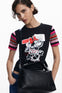 Blusa Minnie Negro Desigual Dama