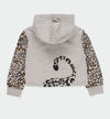 Sudadera Con Gorro Gris Niña Boboli M441177