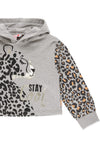 Sudadera Con Gorro Gris Niña Boboli M441177