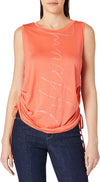 Blusa Casual Comoda Sin Manga Naranja Dama Desigual 21SOTK09