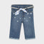 Pantalon de Mezclilla con Cinturón Cintura Ajustable Bebe Niña Mayoral M1577