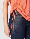 Blusa Casual Comoda Sin Manga Naranja Dama Desigual 21SOTK09