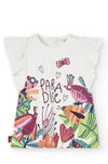 Vestido Estampado Manga Corta Niña Boboli M226033