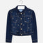 Chaqueta Mezclilla Oscura Con Motivos Brillantes Junior Niña Mayoral M6461