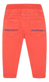 Pantalon Color Naranja Cintura Con Jareta Bebe Niño Mayoral M1521