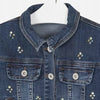 Chaqueta Mezclilla Oscura Con Motivos Brillantes Junior Niña Mayoral M6461