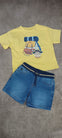 Conjunto Playera M/C Play Mochila Banana Con Bermuda Mezclilla Better Cotton Bebe Niño Mayoral M1020