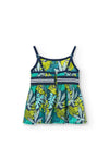 Conjunto Top Bambula Estampada Con Short De Niña Boboli M458041