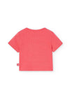 Blusa Better Cotton Canalé Color Coral De Niña -Bci Boboli M498034