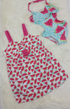Traje de Baño Con Salida Vestido Algodón Sandía Niña Boboli M826185