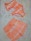 Traje de baño Con Shorts Naranja Neon Niña Boboli