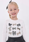 Conjunto Blusa M/L Con Scrunchie Crd-Negro y Short Falda Polipiel Negro Niña Mayoral M4006
