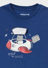 Playera M/L Play "Space" Azul Rey Bebe Niño Mayoral M2014 MAYORAL