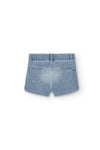 Short Felpa Denim De Bebé Niña Boboli M290045 Boboli