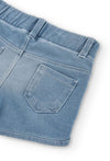 Short Felpa Denim De Bebé Niña Boboli M290045 Boboli