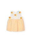 Vestido Popelín Cuadros De Bebé Better Cotton -Bci Boboli M128056 Boboli