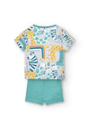 Conjunto Playera M/C Short Algodon De Bebé Niño Better Cotton Boboli M138170 Boboli