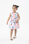 Vestido Satén Estampado Bebe Niña Better Cotton -Bci Boboli M218056 Boboli