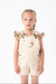 Overol Short Gabardina Elástica Blusa Estampada M/C Niña -Bci Boboli M228057