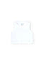 Blusa Top Better Cotton Canalé Blanca De Niña -Bci Boboli M498045