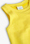 Blusa Top Better Cotton Canalé Amarilla De Niña -Bci Boboli M498045 Boboli