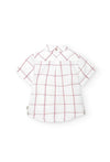 Conjunto Camisa M/C Cuadros Con Bermuda Lino Color Salmon Niño Boboli M718107 Boboli