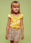 Shorts Algodon Tencel Color Coffe Niña Mayoral M3252