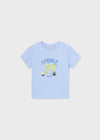 Playera M/C Play Tandem Celeste Bebe Niño Mayoral M1026 MAYORAL