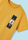 Playera M/C Apliques Mostaza Niño Mayoral M3001 MAYORAL
