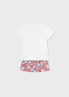 Conjunto Bermuda Estampada Rojo Bebe Niña Mayoral M1234 MAYORAL