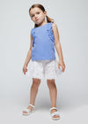 Blusa Tirantes Tachuelas Azul Niña Mayoral M3097 MAYORAL
