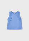 Blusa Tirantes Tachuelas Azul Niña Mayoral M3097 MAYORAL