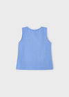 Blusa Tirantes Tachuelas Azul Niña Mayoral M3097 MAYORAL