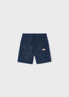 Bermuda Lino Rayas Color Marino Niño Mayoral M3279 MAYORAL