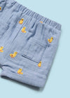 Conjunto Playera M/C Short Bordado Color Maiz Bebe Niño Mayoral M1208 MAYORAL