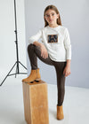 Leggings Polipiel Color Chocolate Mayoral M7750 Junior Niña MAYORAL