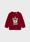 Sueter Navideño Intarsia Ranglan Guinda Mayoral M2310