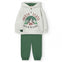 Conjunto Pants Algodon Gris/Verde Niño -Bci Boboli M339106