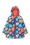 Impermeable Con Capucha Flores De Niña Boboli M290270 BOBOLI