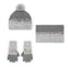 Set 3 Piezas Gorro, Cuello Y Guantes Plata De Niña -Bci M490553 / M490564 / M490575