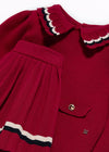 Conjunto Falda Tejido Plisado Rojo Abelylula M5548 ABEL Y LULA