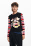 Blusa M/L Patchmickey, Negro, M24Wwtka2 Dama Desigual