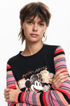 Blusa M/L Patchmickey, Negro, M24Wwtka2 Dama Desigual DESIGUAL