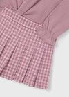 Conjunto Bermuda Jacquard Punto Rosado Mayoral M4220 MAYORAL