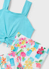 Conjunto Pantalon Estampad Azul Niña Mayoral M3562 MAYORAL