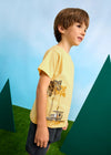 Conjunto Algodon 3 Piezas Playera M/C Playera Tirantes Amarillo Con Short Niño Mayoral M3606 MAYORAL