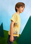 Conjunto Algodon 3 Piezas Playera M/C Playera Tirantes Amarillo Con Short Niño Mayoral M3606