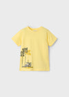 Conjunto Algodon 3 Piezas Playera M/C Playera Tirantes Amarillo Con Short Niño Mayoral M3606 MAYORAL